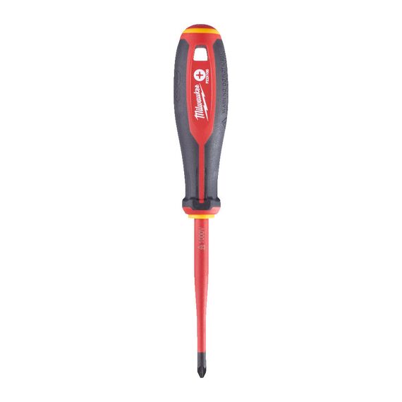 Трехгранная отвертка, изолированная Milwaukee TRI-LOBE VDE SCREWDRIVER PZ2 X100 - 4932478726, Тип отвертки: PZ 2, Модель: TRI-LOBE VDE SCREWDRIVER PZ2 X100, Длина (мм): 100, внеший вид