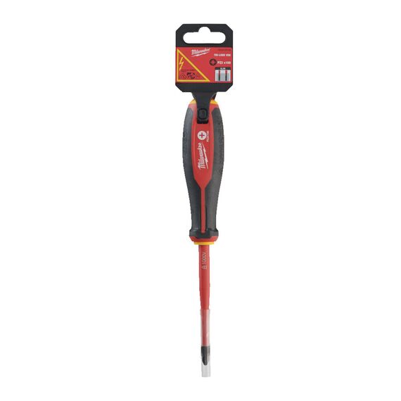 Трехгранная отвертка, изолированная Milwaukee TRI-LOBE VDE SCREWDRIVER PZ2 X100 - 4932478726, Тип отвертки: PZ 2, Модель: TRI-LOBE VDE SCREWDRIVER PZ2 X100, Длина (мм): 100, фото, изображение 2 Трехгранная отвертка, изолированная Milwaukee TRI-LOBE VDE SCREWDRIVER PZ2 X100 - 4932478726, Тип отвертки: PZ 2, Модель: TRI-LOBE VDE SCREWDRIVER PZ2 X100, Длина (мм): 100, внеший вид, изображение 2