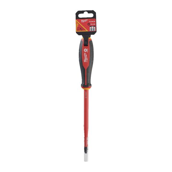 Трехгранная отвертка, изолированная Milwaukee TRI-LOBE VDE SCREWDRIVER PZ3 X150 - 4932478727, Тип отвертки: PZ 3, Модель: TRI-LOBE VDE SCREWDRIVER PZ3 X150, Длина (мм): 150, внеший вид, изображение 2