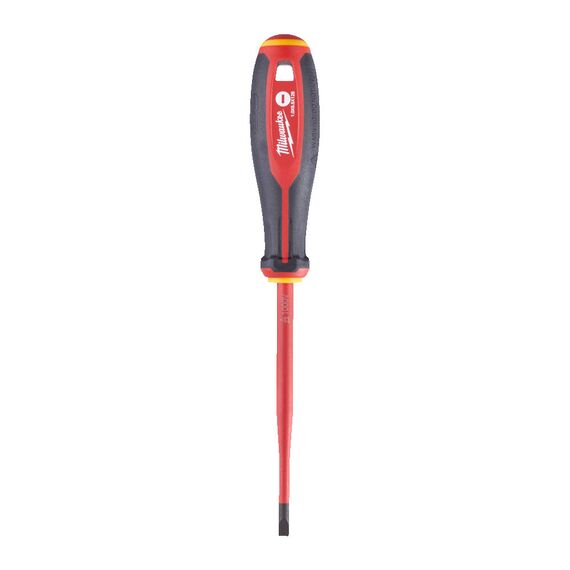 Трехгранная отвертка, изолированная Milwaukee TRI-LOBE VDE SCREWDRIVER-SLOTTED 1.0 X 5.5 X 125 - 4932478716, Тип отвертки: SL 1 x 5,5, Модель: TRI-LOBE VDE SCREWDRIVER-SLOTTED 1.0 X 5.5 X 125, Длина (мм): 125, внеший вид