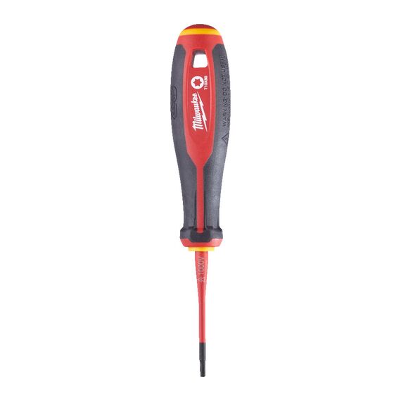 Трехгранная отвертка, изолированная Milwaukee TRI-LOBE VDE SCREWDRIVER T10 X60 - 4932478728, Тип отвертки: TX 10, Модель: TRI-LOBE VDE SCREWDRIVER T10 X60, Длина (мм): 60, внеший вид