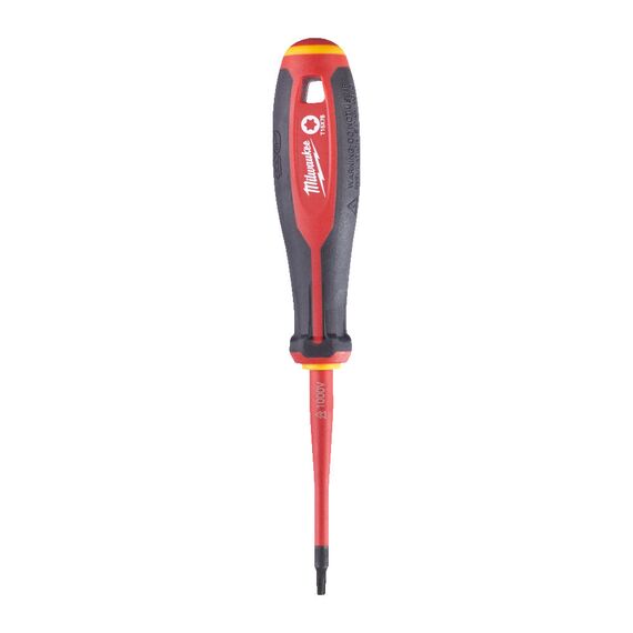 Трехгранная отвертка, изолированная Milwaukee TRI-LOBE VDE SCREWDRIVER T15 X75 - 4932478729, Тип отвертки: TX 15, Модель: TRI-LOBE VDE SCREWDRIVER T15 X75, Длина (мм): 75, внеший вид