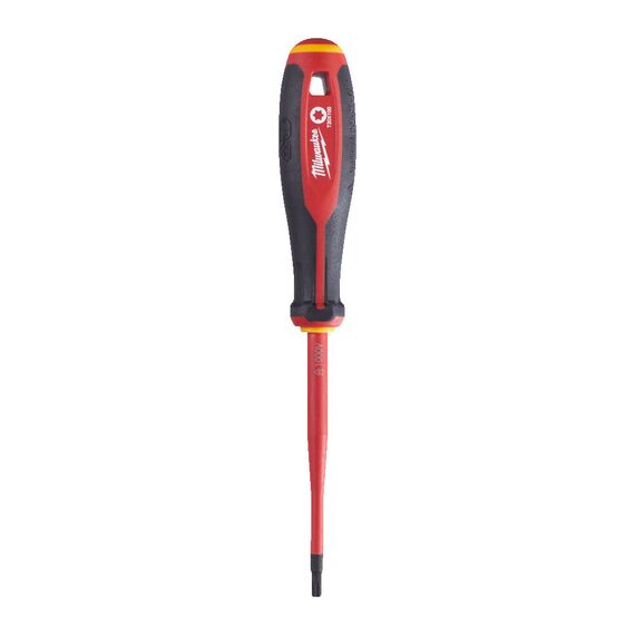 Трехгранная отвертка, изолированная Milwaukee TRI-LOBE VDE SCREWDRIVER T20 X100 - 4932478730, Тип отвертки: TX 20, Модель: TRI-LOBE VDE SCREWDRIVER T20 X100, Длина (мм): 100, внеший вид