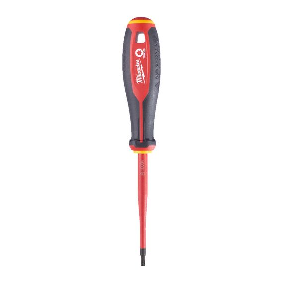 Трехгранная отвертка, изолированная Milwaukee TRI-LOBE VDE SCREWDRIVER T25 X100 - 4932478731, Тип отвертки: TX 25, Модель: TRI-LOBE VDE SCREWDRIVER T25 X100, Длина (мм): 100, внеший вид