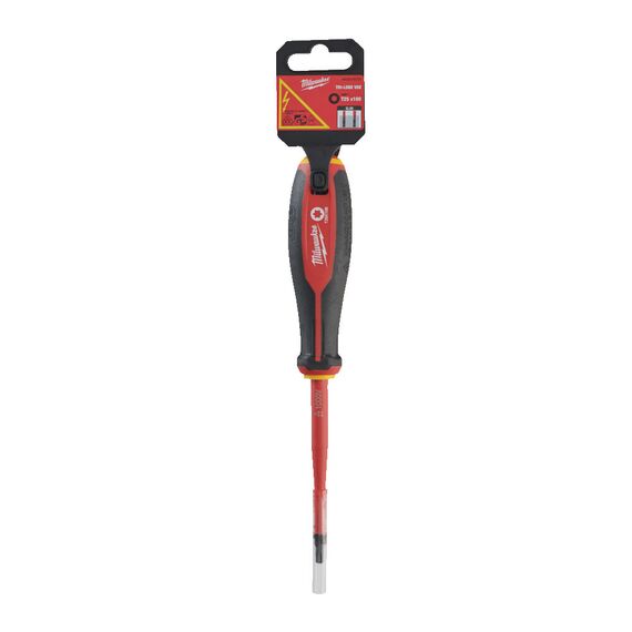 Трехгранная отвертка, изолированная Milwaukee TRI-LOBE VDE SCREWDRIVER T25 X100 - 4932478731, Тип отвертки: TX 25, Модель: TRI-LOBE VDE SCREWDRIVER T25 X100, внеший вид, изображение 2
