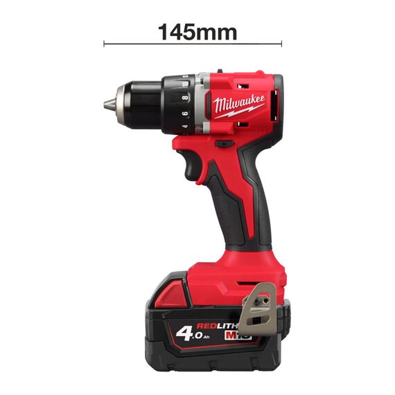 Аккумуляторная дрель-шуруповерт Milwaukee M18 BLDDRC-402C - 4933492834, Модель: M18 BLDDRC-402C, фото, изображение 3 Аккумуляторная дрель-шуруповерт Milwaukee M18 BLDDRC-402C - 4933492834, Модель: M18 BLDDRC-402C, внеший вид, изображение 3