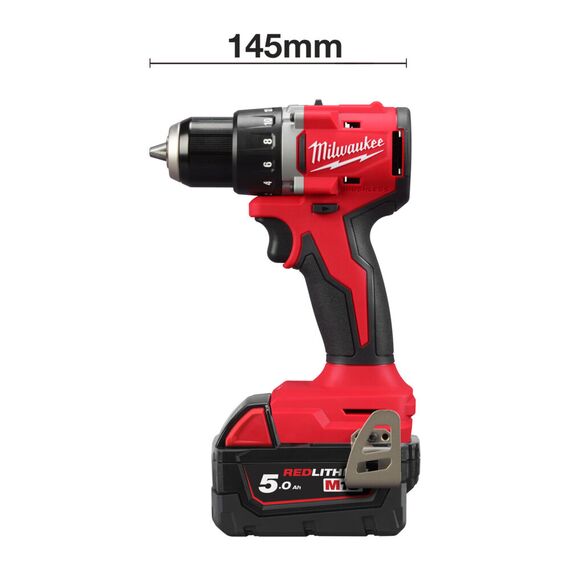 Аккумуляторная дрель-шуруповерт Milwaukee M18 BLDDRC-502C - 4933492835, Модель: M18 BLDDRC-502C, внеший вид, изображение 3