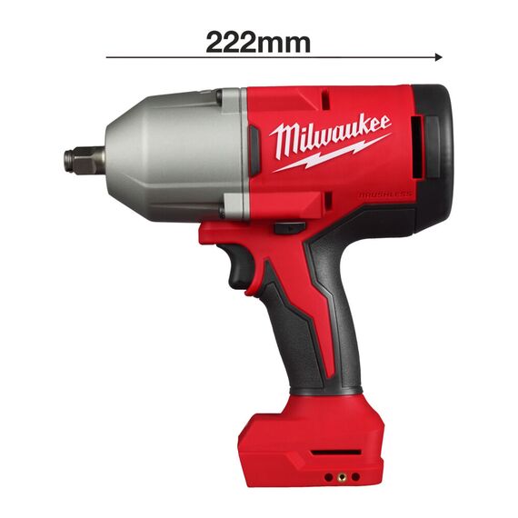 Аккумуляторный импульсный гайковерт Milwaukee M18 BLHIWF12-0X - 4933492787, внеший вид, изображение 3