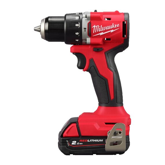 Аккумуляторная ударная дрель-шуруповерт Milwaukee M18 BLPDRC-202C - 4933492822, Модель: M18 BLPDRC-202C, внеший вид