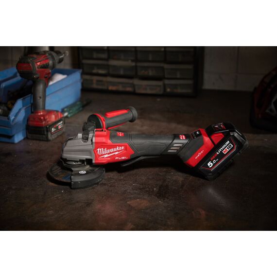 Аккумуляторная углошлифовальная машина Milwaukee M18 FSAGSVO125X-502X - 4933493553, Модель: M18 FSAGSVO125X-502X, внеший вид, изображение 16