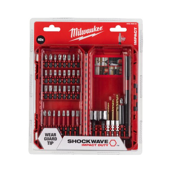 Набор ударных бит и головок Milwaukee SHOCKWAVE™ IMPACT DUTY™ BIT SET-40PC - 4932492004, Модель: SHOCKWAVE™ IMPACT DUTY™ BIT SET-40PC, внеший вид, изображение 2