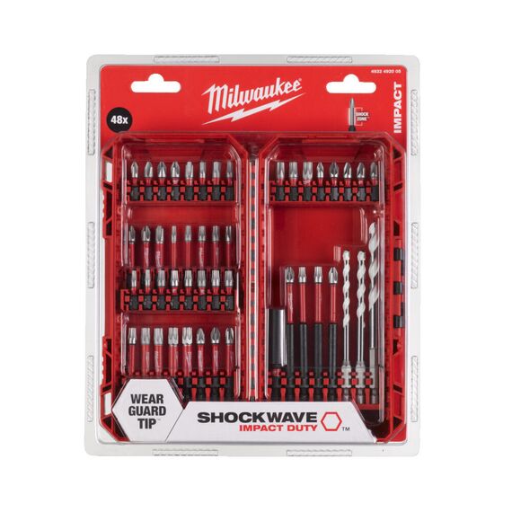 Набор ударных бит Milwaukee SHOCKWAVE™ IMPACT DUTY™ BIT SET-48PC - 4932492005, Модель: SHOCKWAVE™ IMPACT DUTY™ BIT SET-48PC, внеший вид, изображение 2