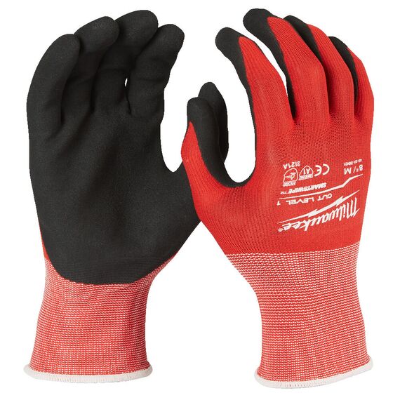 Перчатки рабочие Milwaukee 12 PACK CUT A GLOVES 7／S - 4932479713, внеший вид