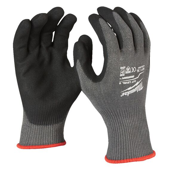 Перчатки рабочие Milwaukee 144 PACK BULK CUT E GLOVES 11／XXL - 4932479019, Модель: 144 PACK BULK CUT E GLOVES 11／XXL, Цвет: Серый, черный, внеший вид