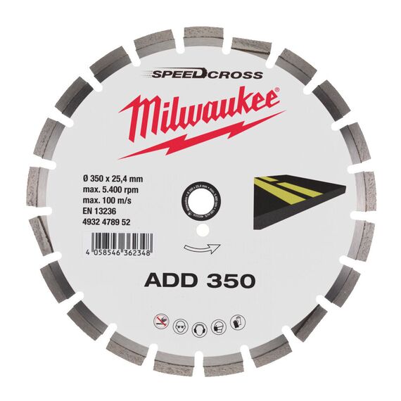 Алмазный диск Milwaukee ADD 350 mm - 4932478952, внеший вид