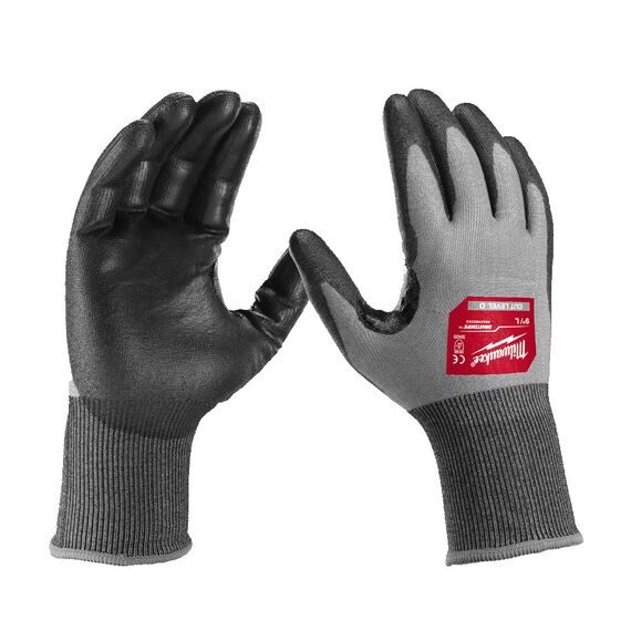 Перчатки рабочие Milwaukee Hi-Dex Cut D Gloves 9／L - 4932480503, Модель: Hi-Dex Cut D Gloves 9／L, Цвет: Серый, черный, красный, внеший вид