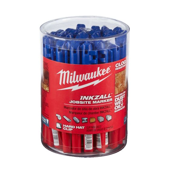 Маркер Milwaukee INKZALL MARKER BLUE - 4932492126, Модель: INKZALL MARKER BLUE, внеший вид, изображение 4