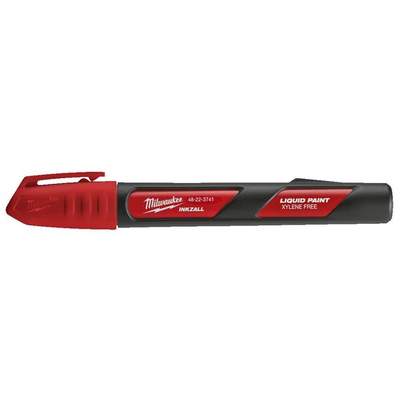 Маркер с жидкой краской Milwaukee INKZALL™ LIQUID PAINT MARKER RED красный - 1 шт - 4932492143, Модель: INKZALL™ LIQUID PAINT MARKER RED, внеший вид