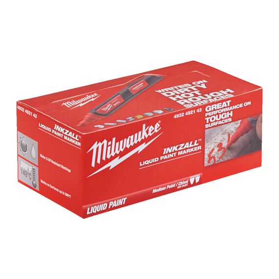 Маркер с жидкой краской Milwaukee INKZALL™ LIQUID PAINT MARKER RED красный - 1 шт - 4932492143, Модель: INKZALL™ LIQUID PAINT MARKER RED, внеший вид, изображение 3