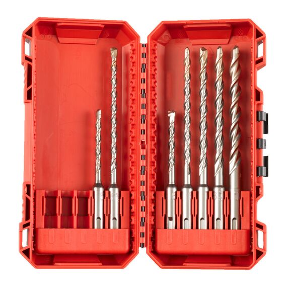 Набор буров Milwaukee SDS+ M2 Set 1-7pc - 4932492116, Модель: SDS+ M2 Set 1-7pc, внеший вид