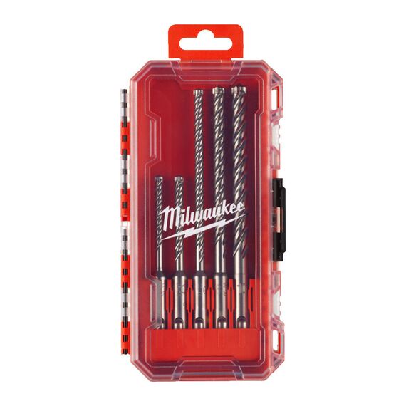 Набор буров Milwaukee SDS+ MX4 Set 1-5pc - 4932498297, Модель: SDS+ MX4 Set 1-5pc, внеший вид, изображение 2