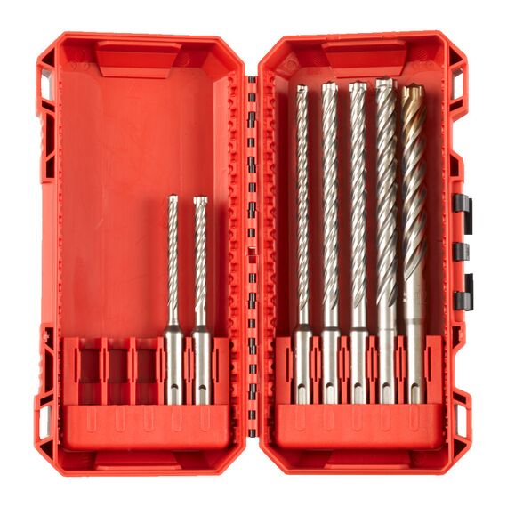 Набор буров Milwaukee SDS+ MX4 Set 1-7pc - 4932492113, Модель: SDS+ MX4 Set 1-7pc, Длина (мм): 115, внеший вид
