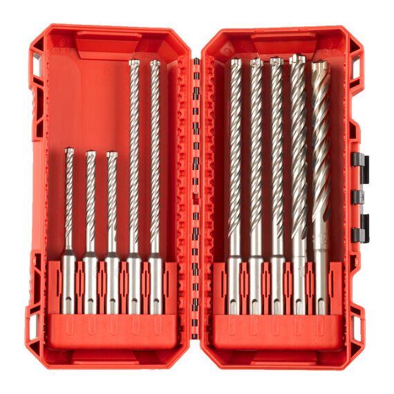 Набор буров Milwaukee SDS+ MX4 Set 3-10pc - 4932492115, Модель: SDS+ MX4 Set 3-10pc, Длина (мм): 115, внеший вид