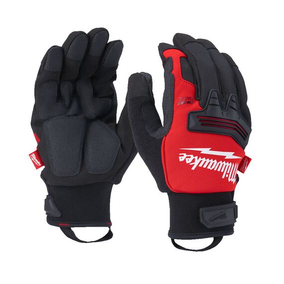Перчатки рабочие утепленные Milwaukee WINTER DEMOLITION GLOVES 9／L - 4932479567, Модель: WINTER DEMOLITION GLOVES 9／L, Цвет: Черный, красный, внеший вид