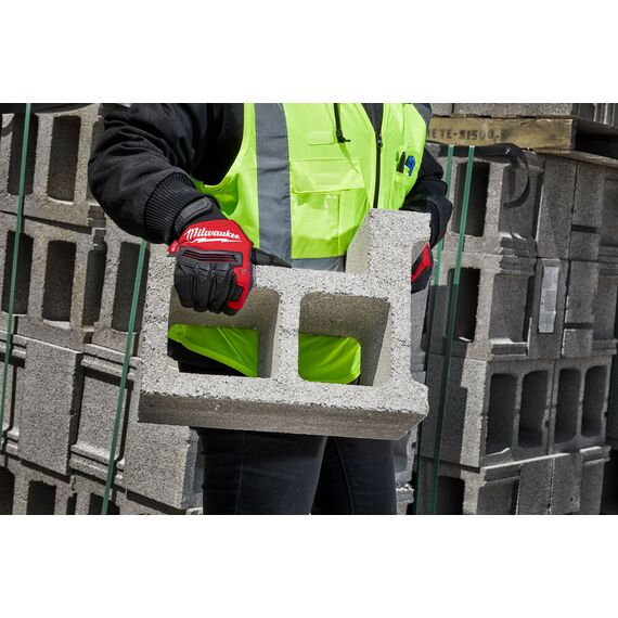 Перчатки рабочие утепленные Milwaukee WINTER DEMOLITION GLOVES S／7 - 4932479731, Модель: WINTER DEMOLITION GLOVES S／7, Цвет: Черный, красный, внеший вид, изображение 3