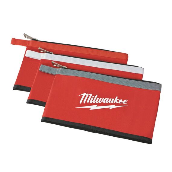 Сумка на молнии Milwaukee COLOUR ZIPPERED POUCH 3 PC - 48228193, внеший вид