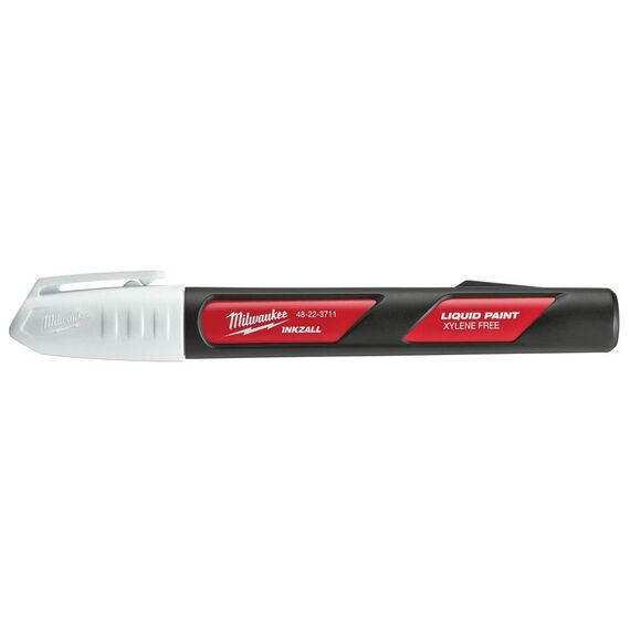 Маркер с жидкой краской Milwaukee INKZALL™ LIQUID PAINT MARKER WHITE белый - 1 шт - 48223711, Модель: INKZALL™ LIQUID PAINT MARKER WHITE, внеший вид