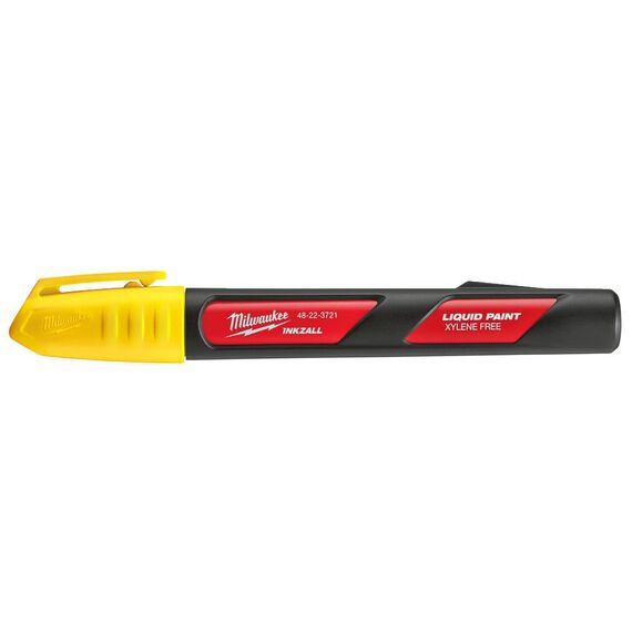Маркер с жидкой краской Milwaukee INKZALL™ LIQUID PAINT MARKER YELLOW желтый - 1 шт - 48223721, Модель: INKZALL™ LIQUID PAINT MARKER YELLOW, внеший вид