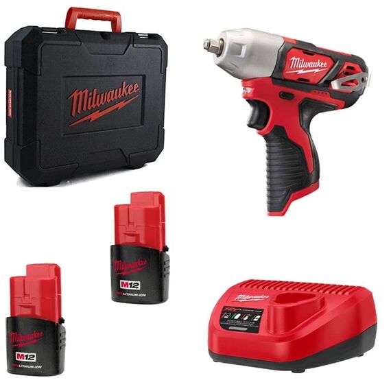 Аккумуляторный импульсный гайковерт Milwaukee M12 BIW38-202C - 4933443899, внеший вид