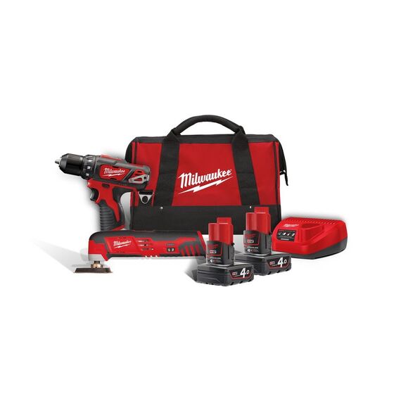 Набор инструмента Milwaukee M12 BPP2D-402B - 4933441250, внеший вид