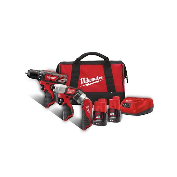 Набор инструмента Milwaukee M12 BPP3A-202B - 4933441225, внеший вид