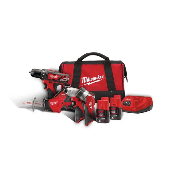 Набор инструмента Milwaukee M12 BPP4A-202B - 4933441240, внеший вид