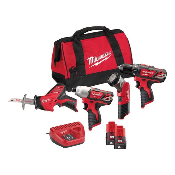 Набор инструмента Milwaukee M12 BPP4A-202B - 4933446605, внеший вид