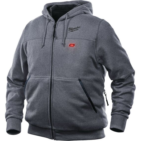 Толстовка с подогревом Milwaukee M12 HH GREY3-0 XXL - 4933464356, Модель: M12 HH GREY3-0 XXL, Цвет: Серый, внеший вид