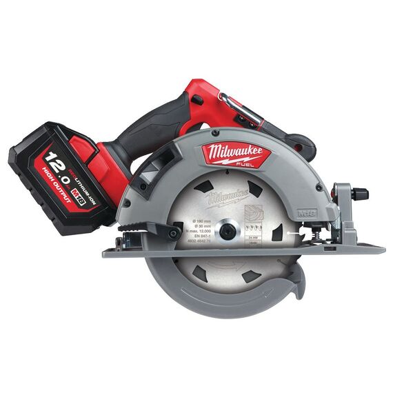 Аккумуляторная циркулярная пила по дереву и пластику Milwaukee M18 FCS66-121C - 4933464587, внеший вид