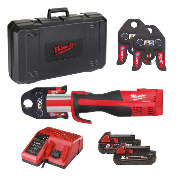 Аккумуляторный гидравлический инструмент для обжима труб Milwaukee M18 FORCE LOGIC™ BLHPT-202C TH-SET - 4933451135, Модель: M18 FORCE LOGIC™ BLHPT-202C TH-SET, внеший вид