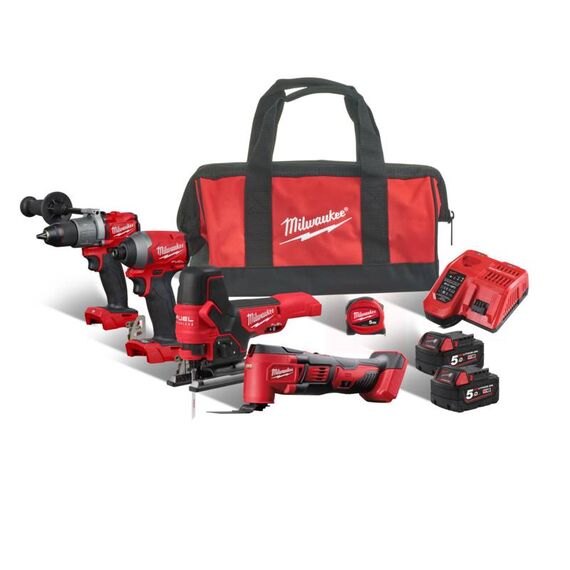 Набор инструмента Milwaukee M18 FPP4F2-502B - 4933471208, внеший вид