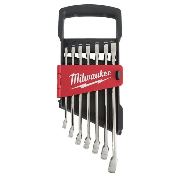 Набор комбинированных метрических ключей Milwaukee MAX BITE™ METRIC COMBINATION SPANNER SET 7 PC - 4932464257, Модель: MAX BITE™ METRIC COMBINATION SPANNER SET 7 PC, внеший вид