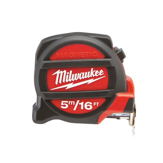 Рулетка с магнитом Milwaukee PREMIUM MAGNETIC 5m-16ft - 48225216, внеший вид