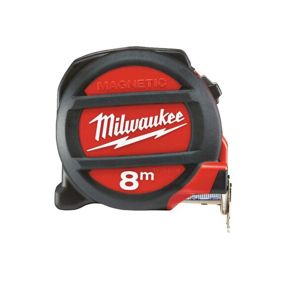 Рулетка с магнитом Milwaukee PREMIUM MAGNETIC 8m - 48225308, внеший вид
