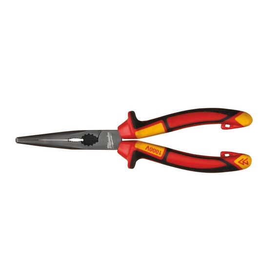 Длинногубцы изогнутые Milwaukee VDE LONG 45 DEG. ROUND NOSE PLIERS 205MM - 4932464565, внеший вид