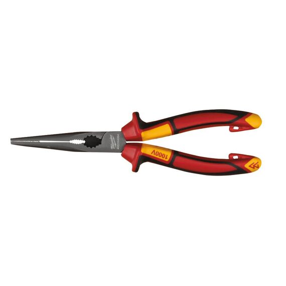 Длинногубцы Milwaukee VDE LONG ROUND NOSE PLIERS 205MM - 4932464564, внеший вид