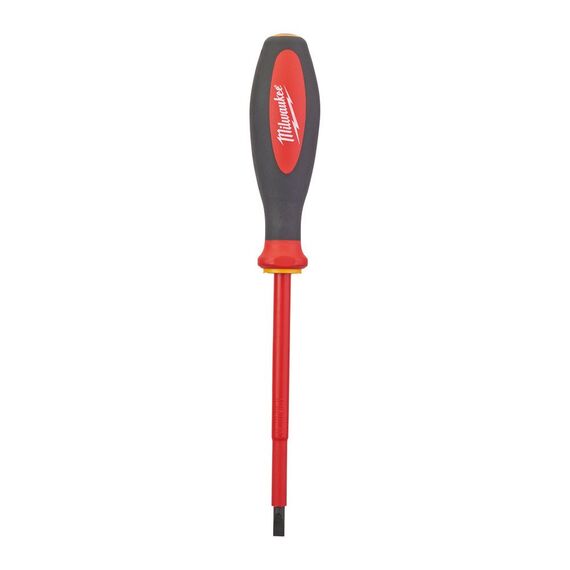 Изолированная отвертка Milwaukee VDE SL 5.5 X 1.0 X 125 MM - 4932464038, Модель: VDE SL 5.5 X 1.0 X 125 MM, Длина (мм): 125, внеший вид
