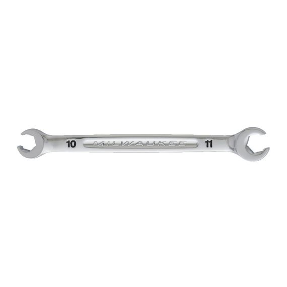 Гаечный ключ Milwaukee 10 X 11 MM FLARE NUT SPANNER - 4932480627, Модель: 10 X 11 MM FLARE NUT SPANNER, Длина (мм): 166,2, внеший вид, изображение 2