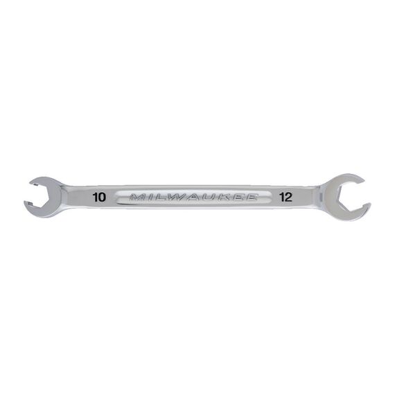 Гаечный ключ Milwaukee 10 X 12 MM FLARE NUT SPANNER - 4932480576, Модель: 10 X 12 MM FLARE NUT SPANNER, Длина (мм): 166,2, внеший вид, изображение 2