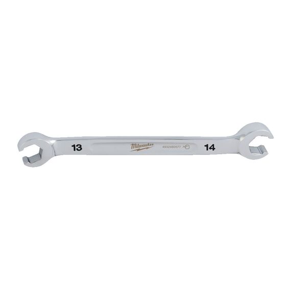 Гаечный ключ Milwaukee 13 X 14 MM FLARE NUT SPANNER - 4932480577, Модель: 13 X 14 MM FLARE NUT SPANNER, Длина (мм): 179,3, внеший вид